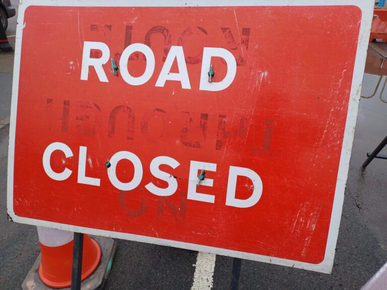Road to be closed for eight days next month for cabling works.